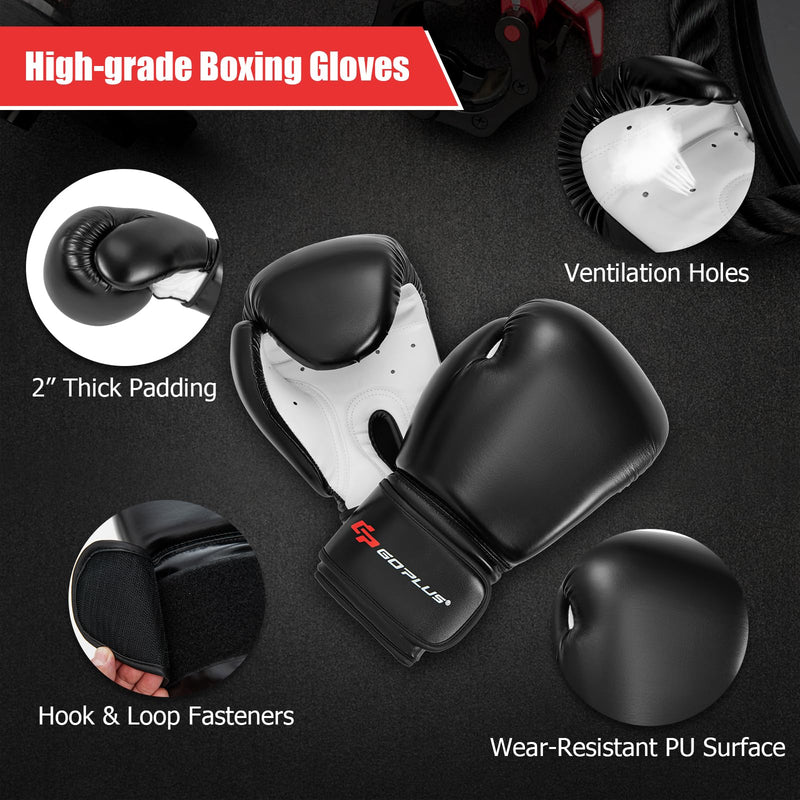 Load image into Gallery viewer, Goplus Punching Bag, Unfilled Heavy Boxing Bag Set with 12OZ Gloves, Wraps, Ceiling Hook, Hanging Kick Boxing Bag for Adults Youth