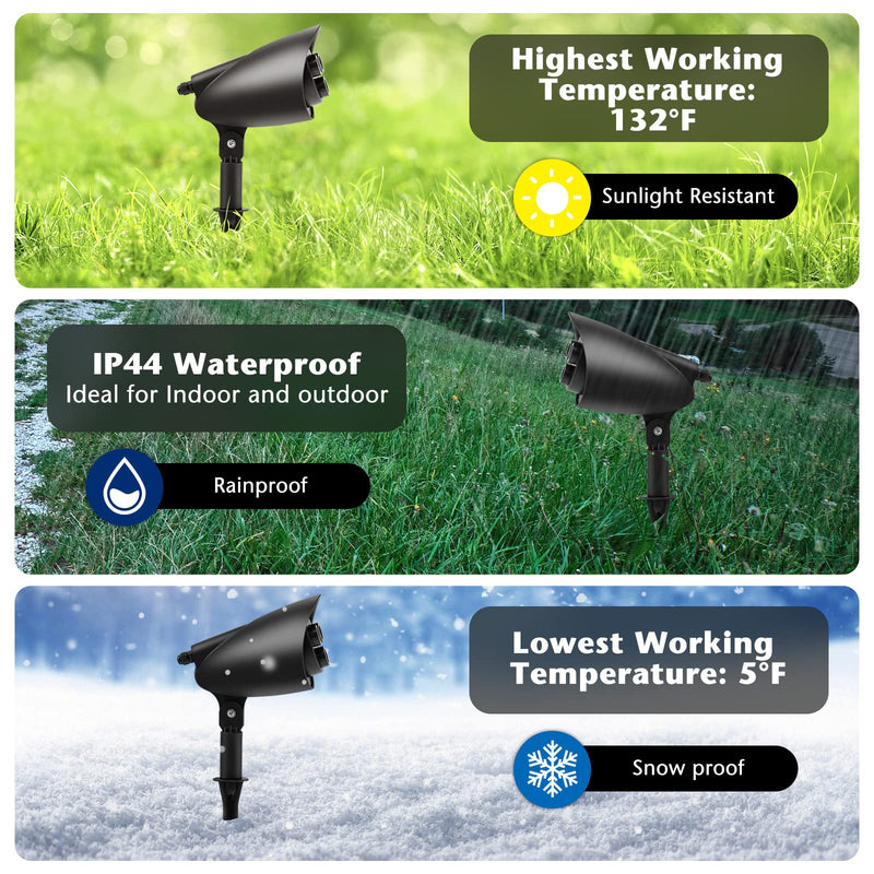 Load image into Gallery viewer, Goplus Christmas Projector Lights Outdoor | LED Santa Claus on Sleigh Projection Lamp