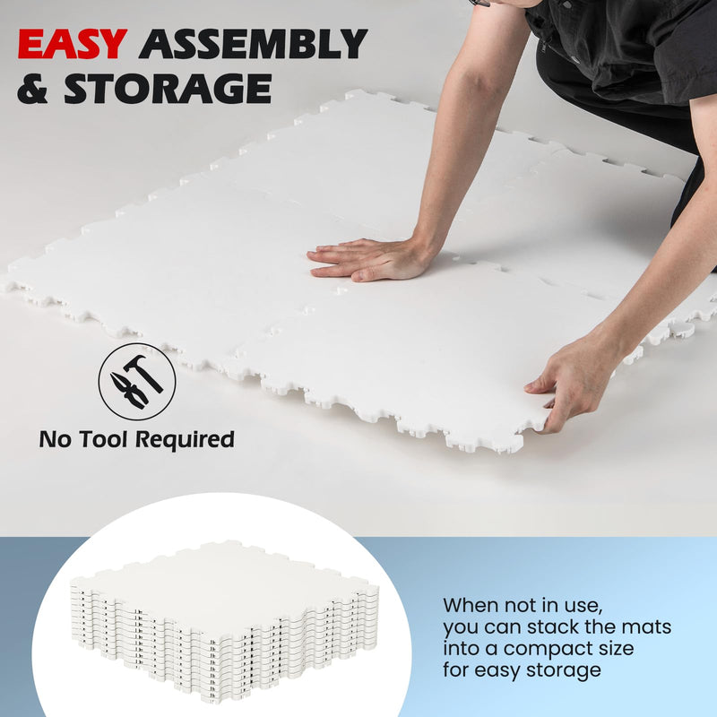 Load image into Gallery viewer, Goplus Hockey Flooring Tiles for Training | Skateable Board Artificial Ice Mat for Indoor Outdoor