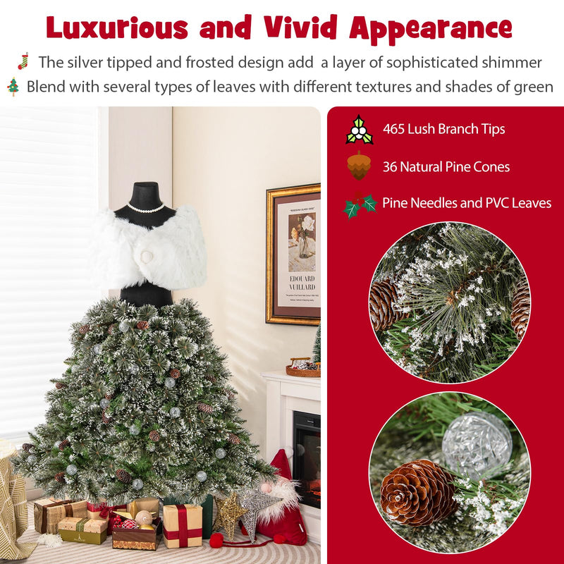 Load image into Gallery viewer, Goplus 5ft Pre-Lit Dress Form Christmas Tree with Female Mannequin Torso Shawl Necklace