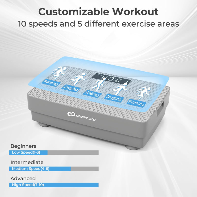 Load image into Gallery viewer, Goplus Vibration Plate Exercise Machine, Vibrating Platform w/ Gravity Sensor, Remote Control