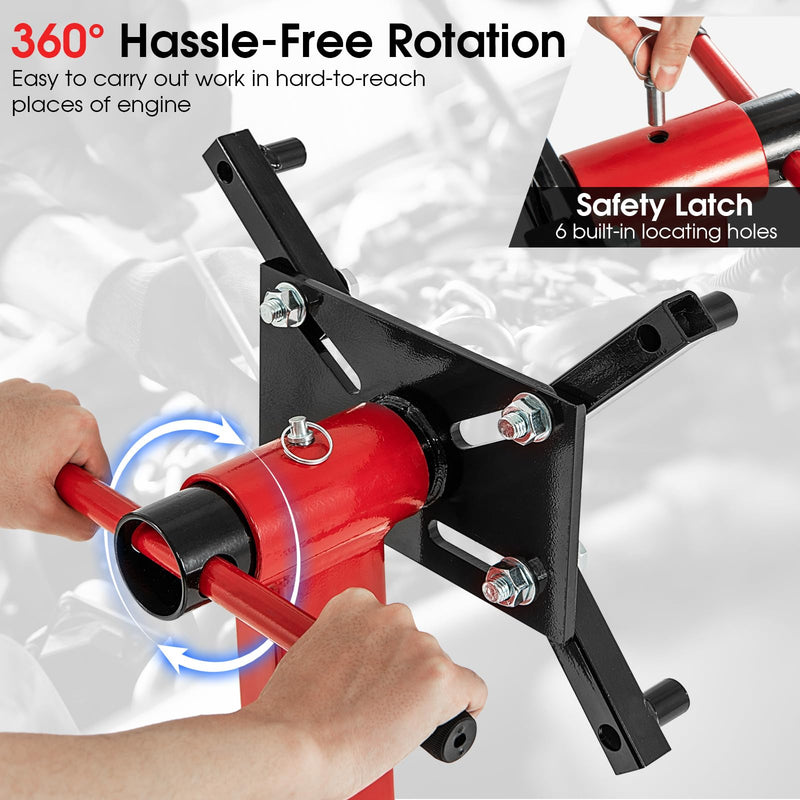 Load image into Gallery viewer, Goplus Engine Stand, 1500 LBS (3/4 Ton) Motor Stand with 4 Wheels