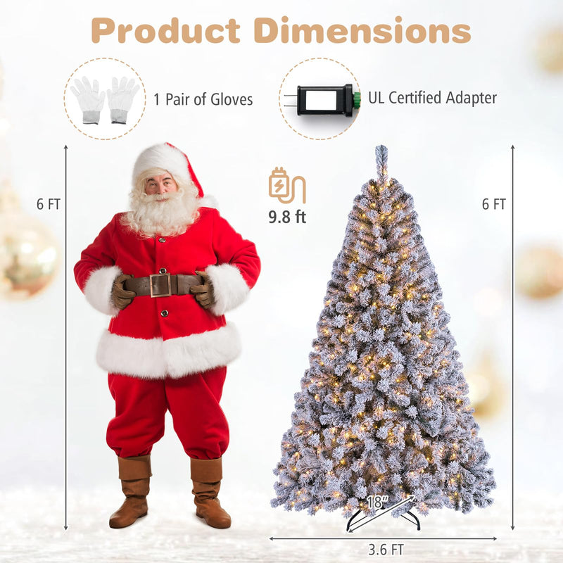 Load image into Gallery viewer, Goplus Smart RGB Pencil Christmas Tree with Remote & APP (6 FT)