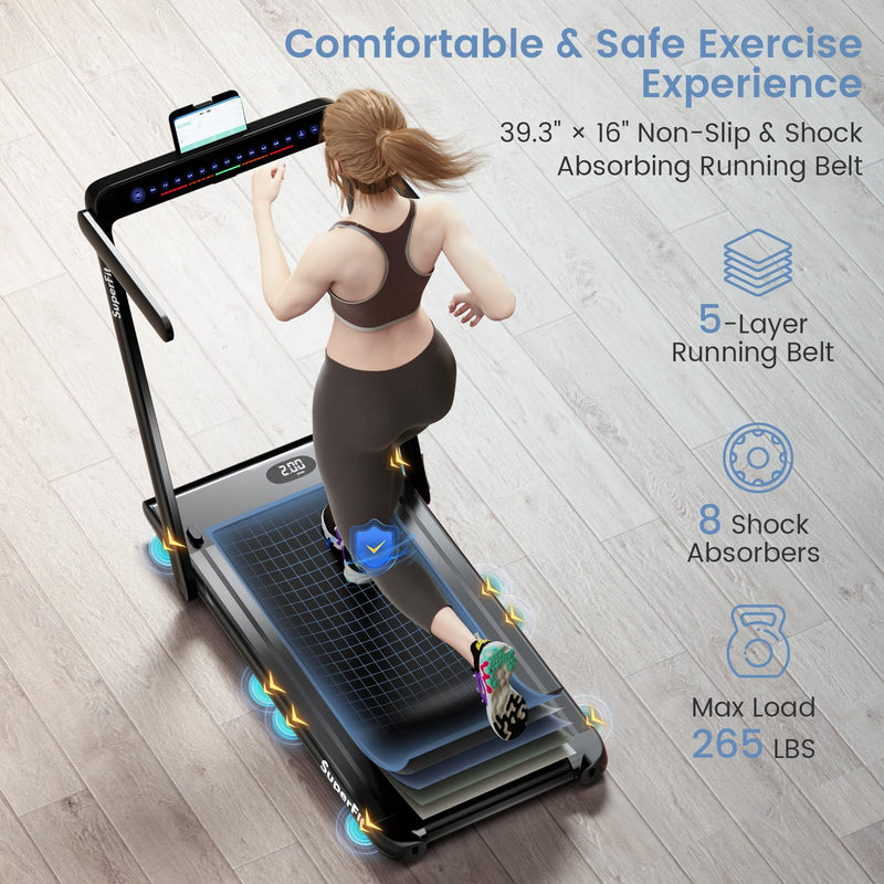 Load image into Gallery viewer, 2.5HP Superfit Folding Treadmill with Touch Panel Control - Goplus