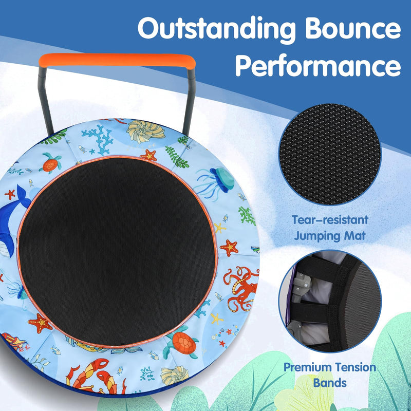 Load image into Gallery viewer, Goplus 36'' Foldable Toddler Trampoline for Kids