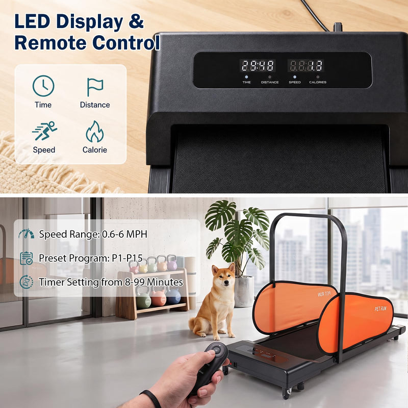 Load image into Gallery viewer, Goplus Indoor Dog Treadmill for Small & Medium Dogs Supports up to 243 LBS