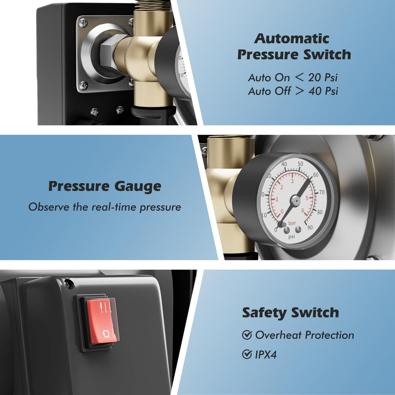 Load image into Gallery viewer, Goplus 1.6HP Shallow Well Pump with Pressure Tank