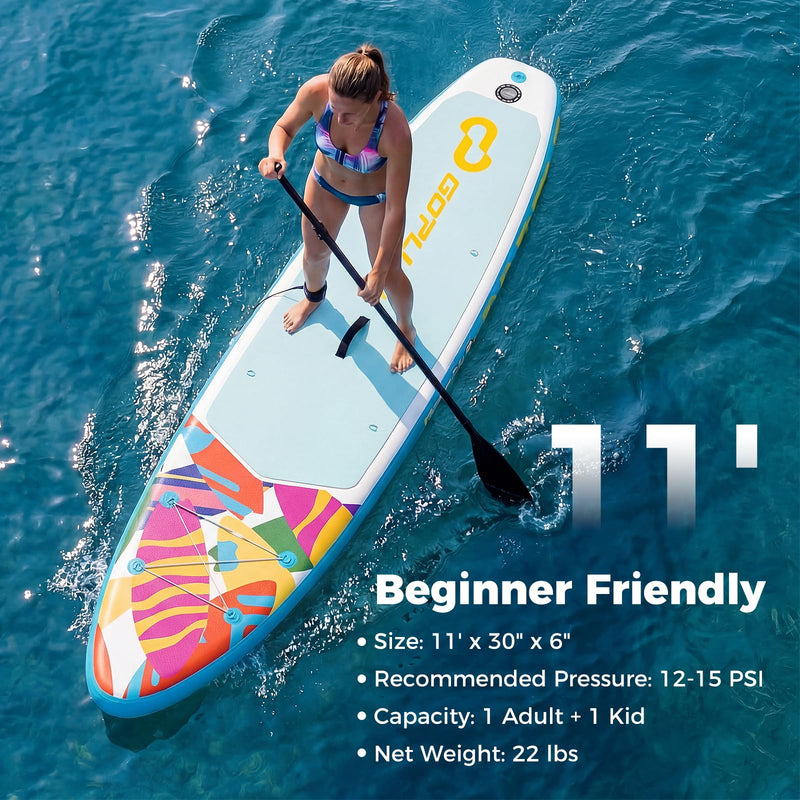 Load image into Gallery viewer, Goplus 11FT Inflatable Stand Up Paddle Board with Accessory Pack
