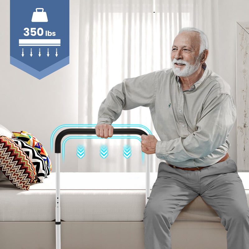Load image into Gallery viewer, Goplus Bed Rails for Elderly Adults Safety, Medical Assist Support Side Railings for Seniors