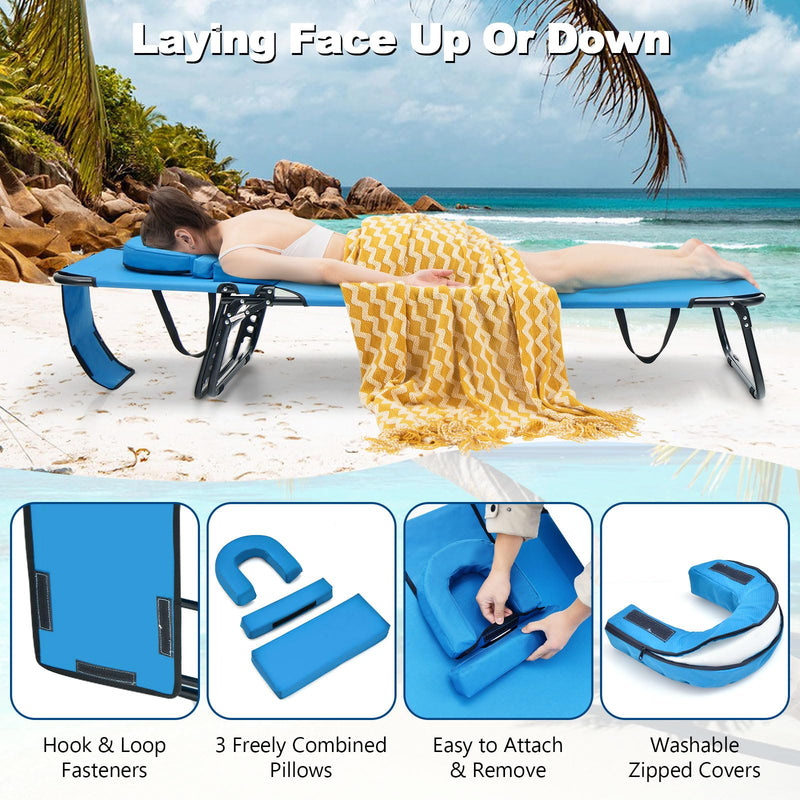 Load image into Gallery viewer, Goplus Beach Chaise Lounge Chair