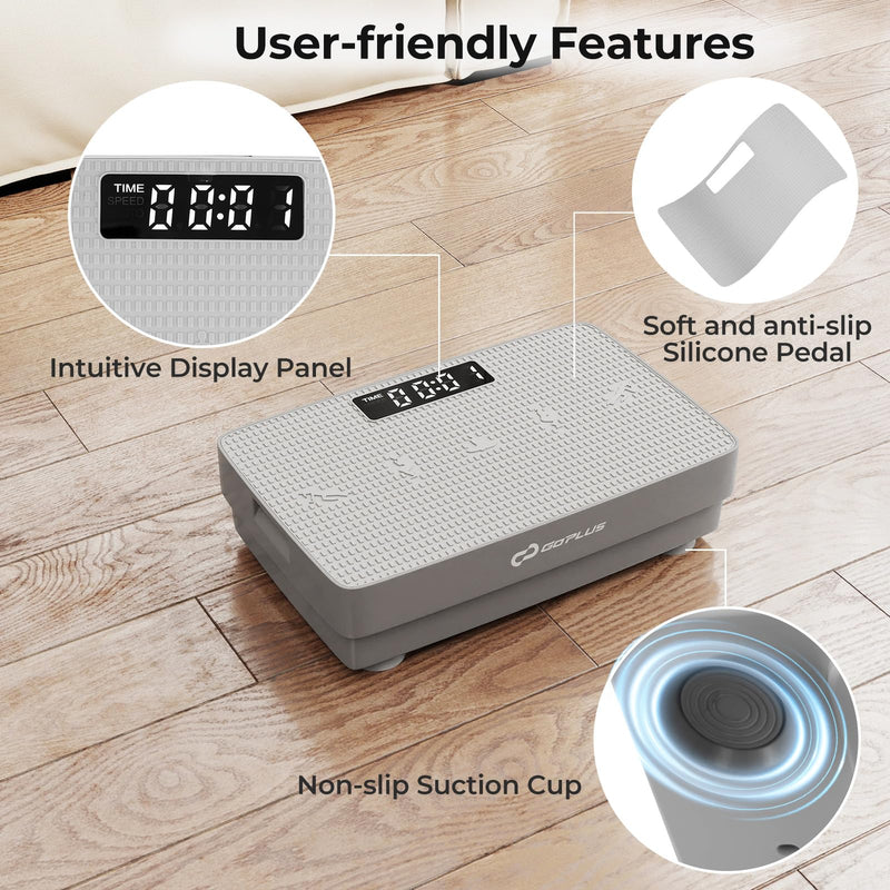 Load image into Gallery viewer, Goplus Vibration Plate Exercise Machine, Vibrating Platform w/ Gravity Sensor, Remote Control