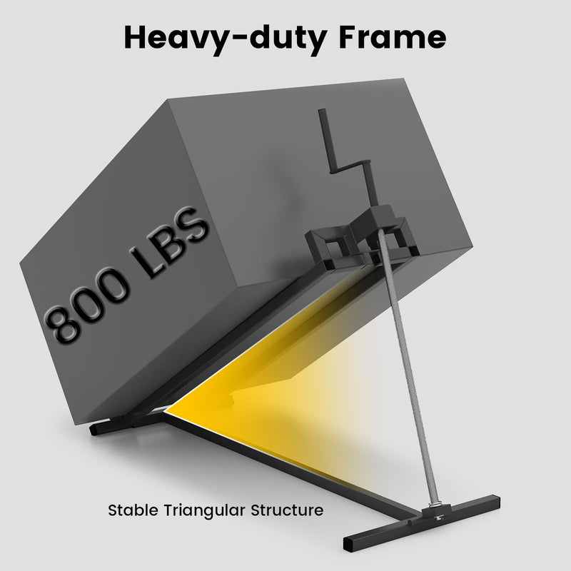 Load image into Gallery viewer, Goplus 880LBS Folding Lawn Mower Lift with Adjustable Height and Manual Handle