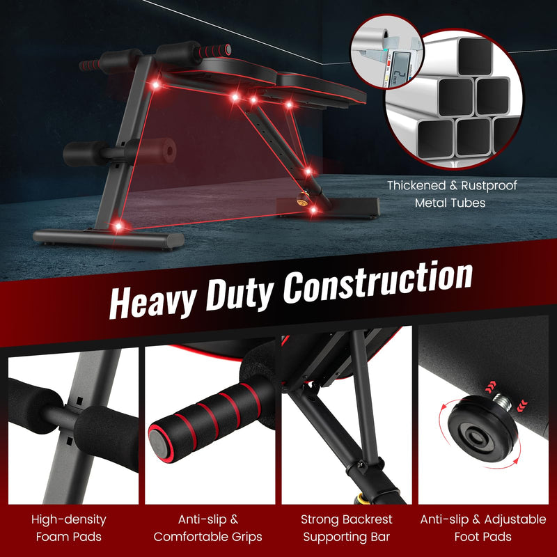 Load image into Gallery viewer, Goplus Adjustable Weight Bench, Heavy Duty Exercise Bench Press for Full Body Strength Training