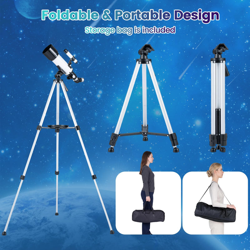Load image into Gallery viewer, Goplus 70 MM Aperture Refractor Telescope for Beginners & Adults