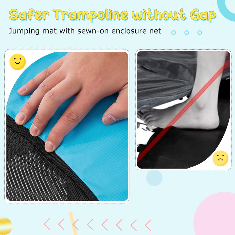 Load image into Gallery viewer, Goplus 55" Trampoline for Kids, ASTM Approved Toddler Mini Trampoline w/Safety Enclosure Net