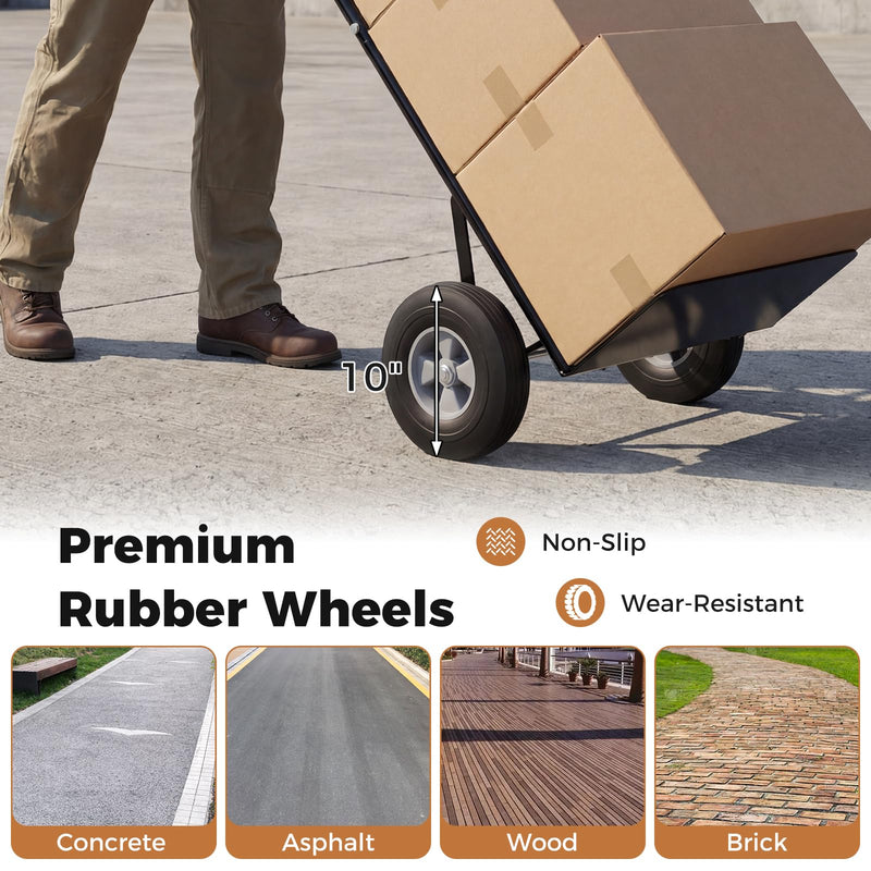 Load image into Gallery viewer, Goplus Metal Hand Truck Heavy-Duty 600 LBS Moving Dolly Cart