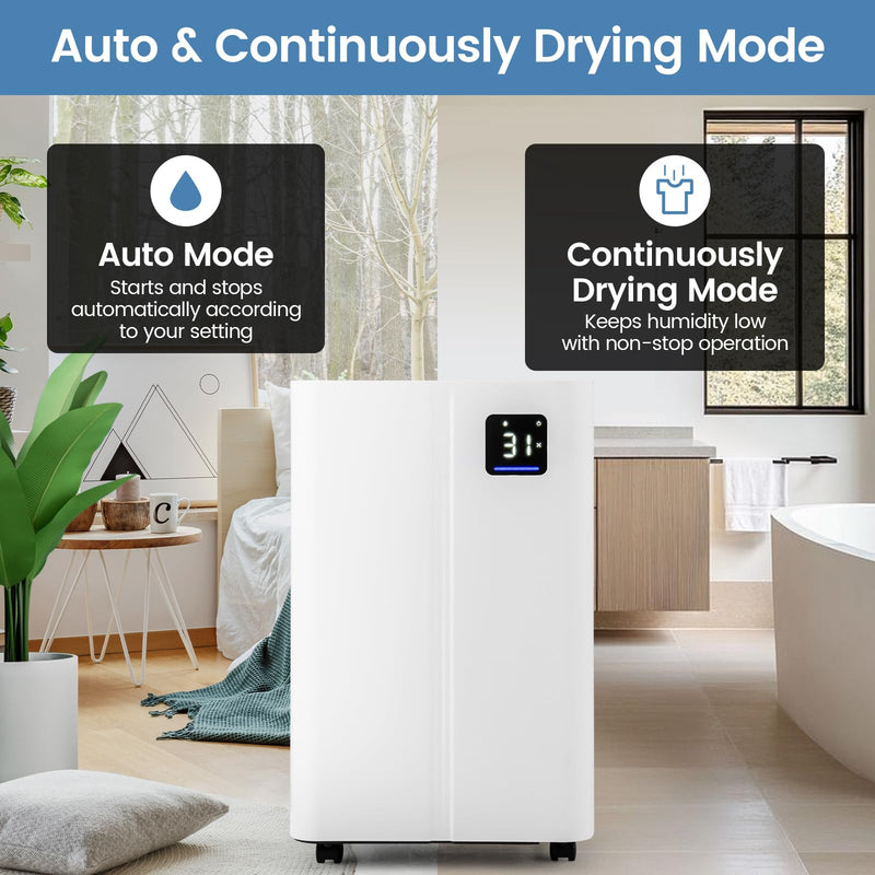 Load image into Gallery viewer, 4500 Sq.Ft Dehumidifier for Basement, 54 Pints Dehumidifier with 4L Water Tank, 3 Modes, Timer
