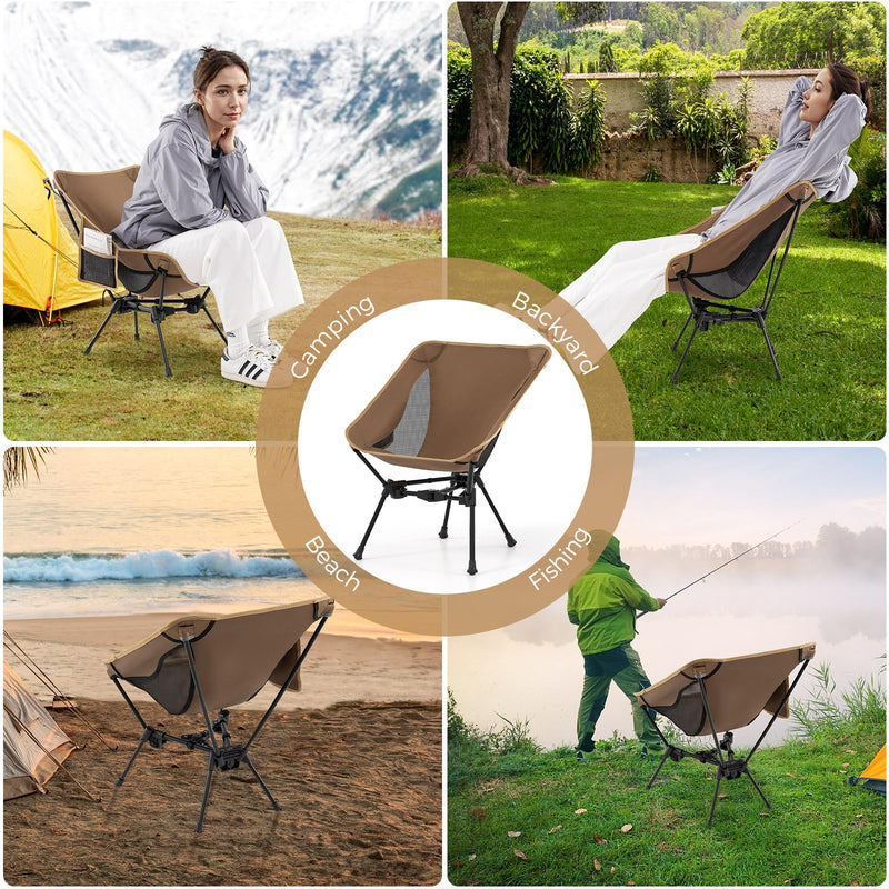 Load image into Gallery viewer, Goplus Ultralight Folding Backpacking Chair for Adults with Aluminum Frame 330 lbs Capacity