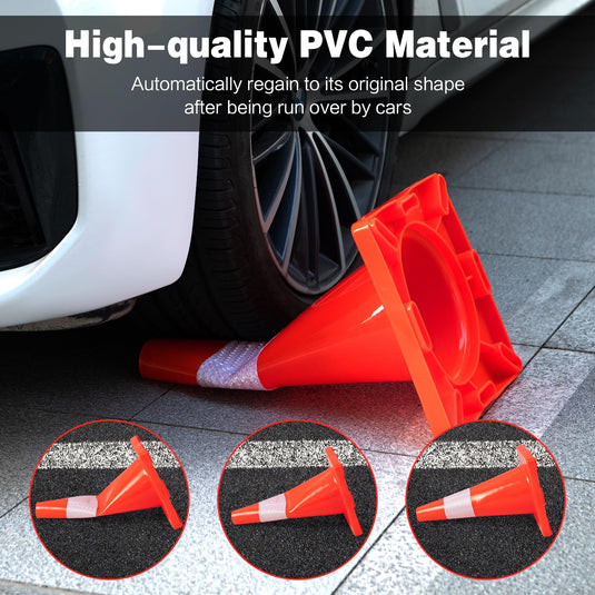 Goplus 12 Pack PVC Traffic Cones