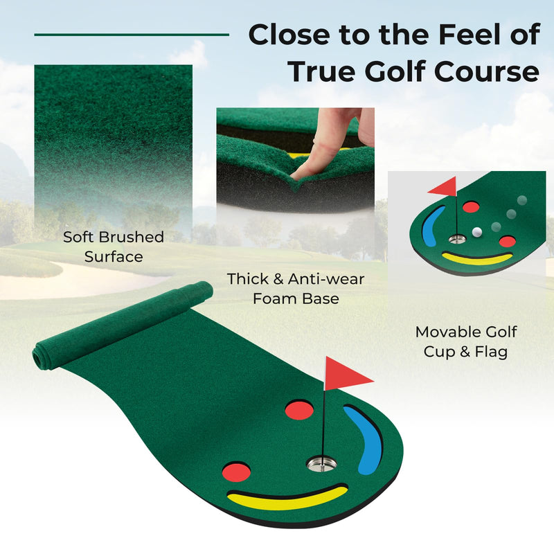 Load image into Gallery viewer, Goplus Outdoor Portable Golf Practice Training Mat, 9.8 FT x 3 FT