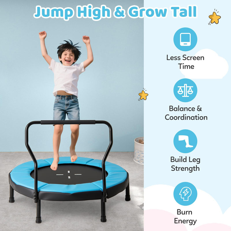 Load image into Gallery viewer, Goplus 40" Trampoline with Foam Handlebar & Safety Pad