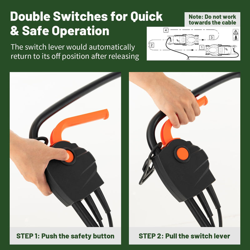 Load image into Gallery viewer, Goplus Electric Lawn Mower, 2-in-1 Versatile Corded Lawn Mower, 12 AMP Motor, 14" Cutting Deck