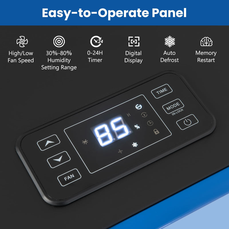 Load image into Gallery viewer, 215 Pints Commercial Dehumidifier w/Drain Hose, Industrial Heavy Duty Dehumidifier w/ 24H Timer