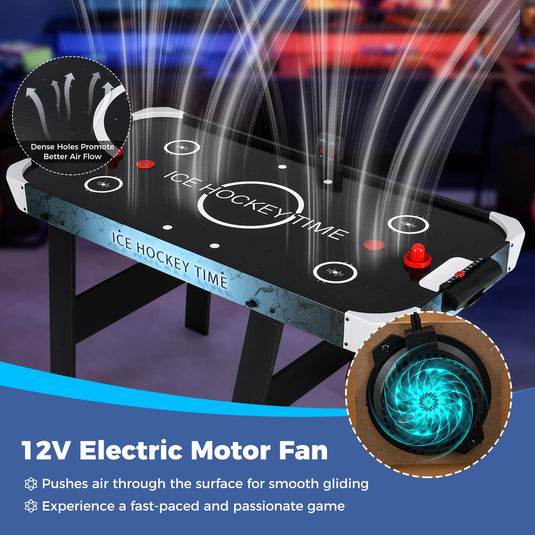 Goplus 56 Inch Air Hockey Arcade Game Table with Digital LED Scoreboard