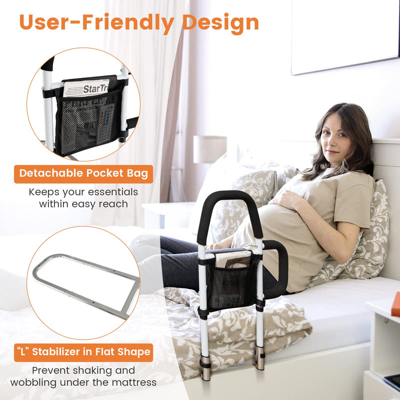 Load image into Gallery viewer, Goplus Bed Rails for Elderly Adults, Medical Bed Support Bar Mobility Assistant