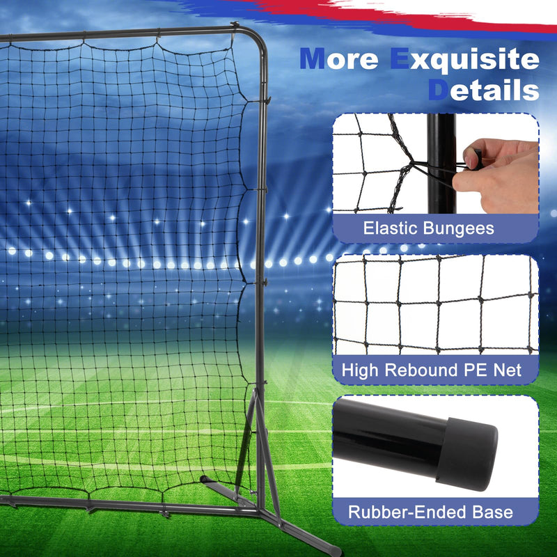 Load image into Gallery viewer, Goplus Soccer Rebounder Net, 12FTx6FT Soccer Training Equipment w/Portable Carrying Bag