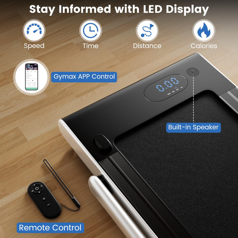 Load image into Gallery viewer, Goplus 340 LBS Capacity Walking Pad with Handle Bar Under Desk Treadmill with Apps