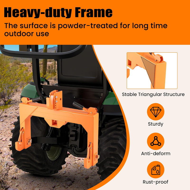 Load image into Gallery viewer, Goplus 3-Point Quick Hitch 3000 LBS Towing Force 3-Pt Attachments w/5 Level Adjustable Bolt