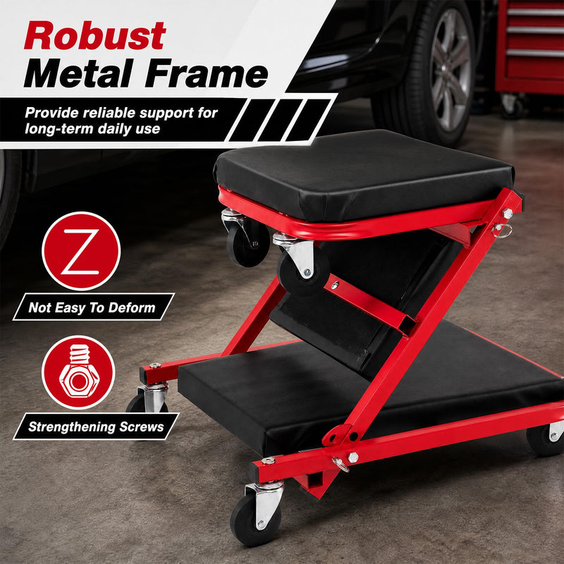 Load image into Gallery viewer, Goplus 36" 3-in-1 Folding Mechanic Creeper | Under Car Roller Creeper