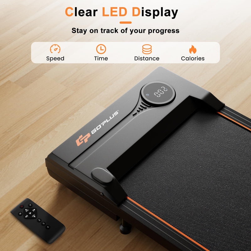 Load image into Gallery viewer, Goplus Walking Pad 340 LBS Capacity Under Desk Treadmill with Remote Control LED Display
