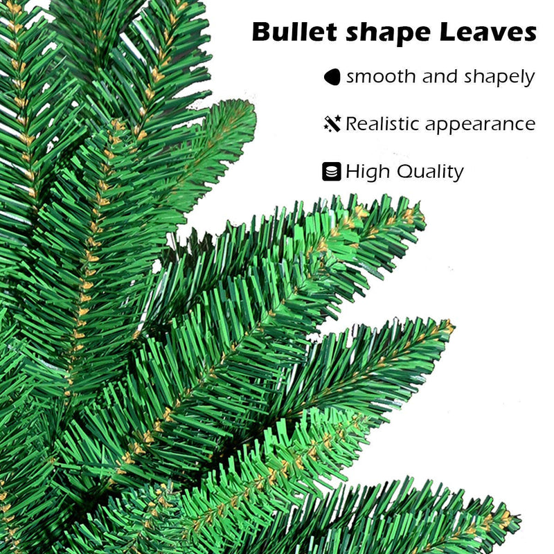 Load image into Gallery viewer, Goplus 6ft Christmas Tree Artificial Premium Hinged Spruce Full Tree with Solid Metal Stand