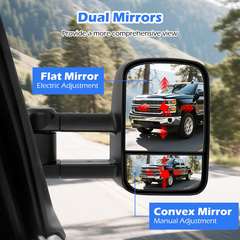 Load image into Gallery viewer, Goplus Heated Tow Mirrors for 2003-2006 Chevry Silverado GMC Sierra