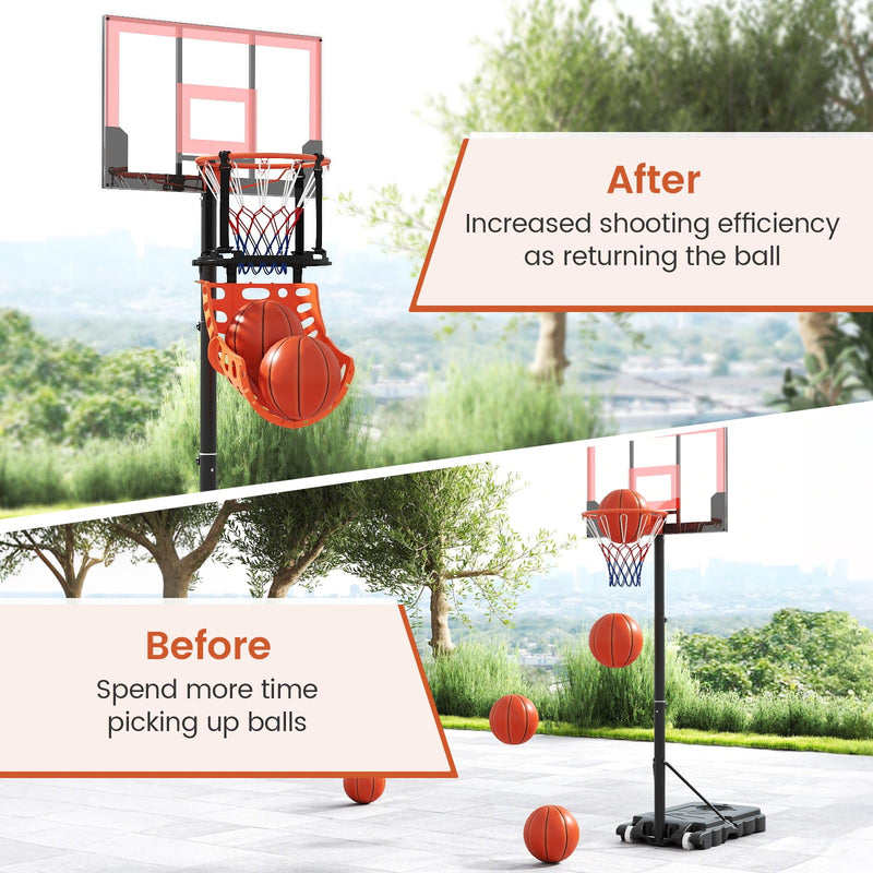 Load image into Gallery viewer, Goplus 360° Rotatable Basketball Return Attachment w/4 Tool-Free Detachable Hooks