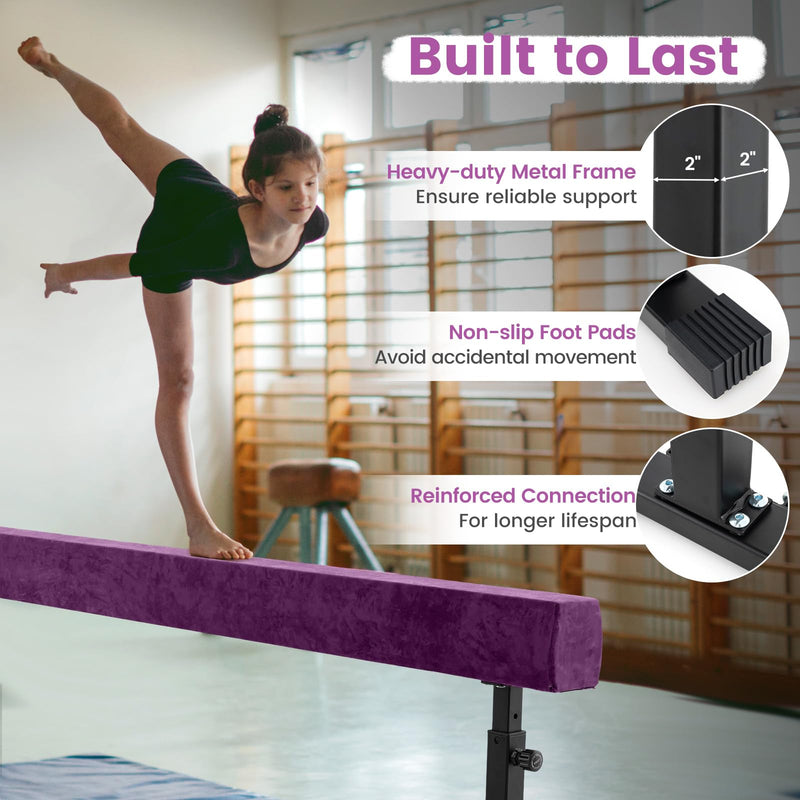 Load image into Gallery viewer, Goplus 7.5FT High and Low Gymnastics Beam with 3 Heights