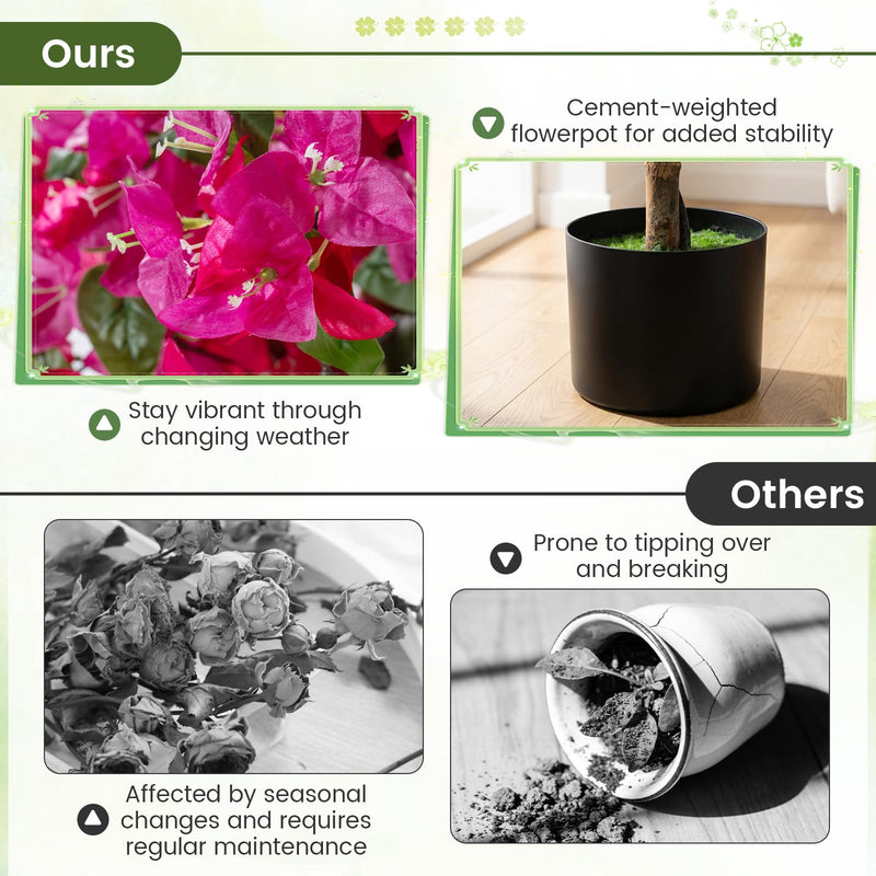 Load image into Gallery viewer, Goplus 2 Pack Artificial Azalea Trees with Vivid Blooming Flowers for Indoor Outdoor Decor