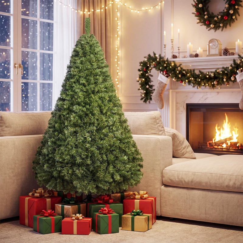 Load image into Gallery viewer, Goplus 5 FT Artificial Christmas Tree | Unlit Xmas Tree with 519 Full Branch Tips & Folding Metal Stand