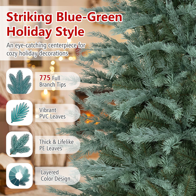 Load image into Gallery viewer, Goplus 6ft/7ft/8ft Artificial Spruce Christmas Tree with Lush Branch Tip | Indoor Holiday Decoration Tree for Home Office Party