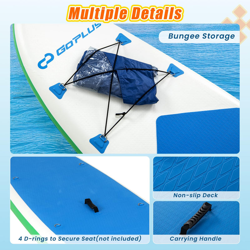 Load image into Gallery viewer, Goplus 11FT Inflatable Stand Up Paddle Board with Waterproof Phone Bag
