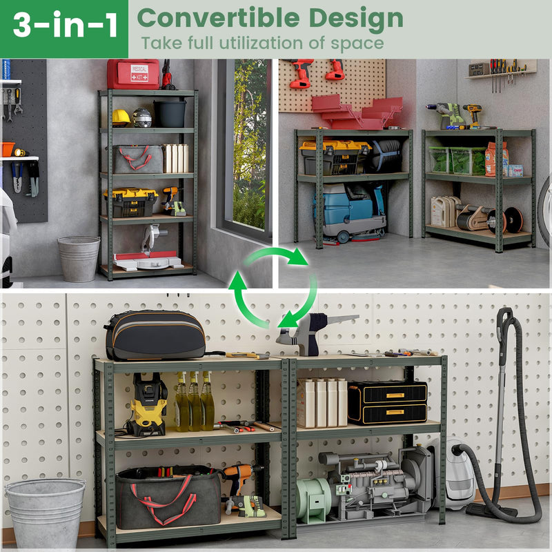 Load image into Gallery viewer, Goplus 4 Pack Heavy-Duty Metal Storage Shelves w/ 2000 lbs Max Load