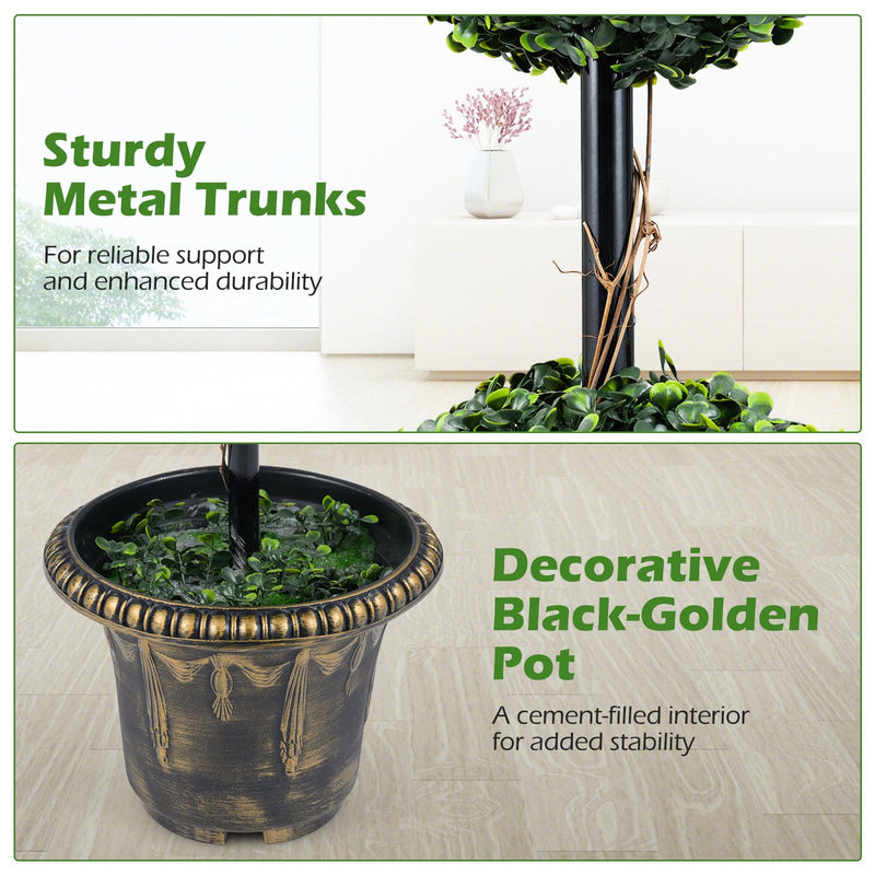 Load image into Gallery viewer, Goplus 3 FT Artificial Boxwood Topiary Tree(1/2)