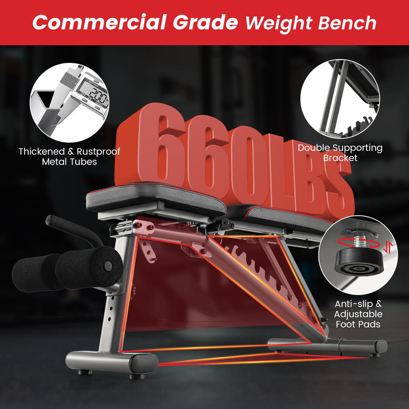 Load image into Gallery viewer, Goplus Adjustable Weight Bench