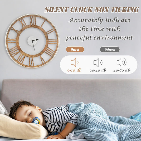 Goplus Large Wall Clock