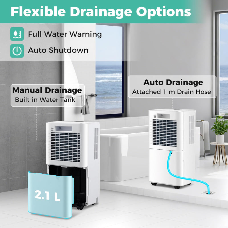Load image into Gallery viewer, 32 Pints Dehumidifier for Home & Basement, 2000 Sq.ft Portable Dehumidifier with Drain Hose