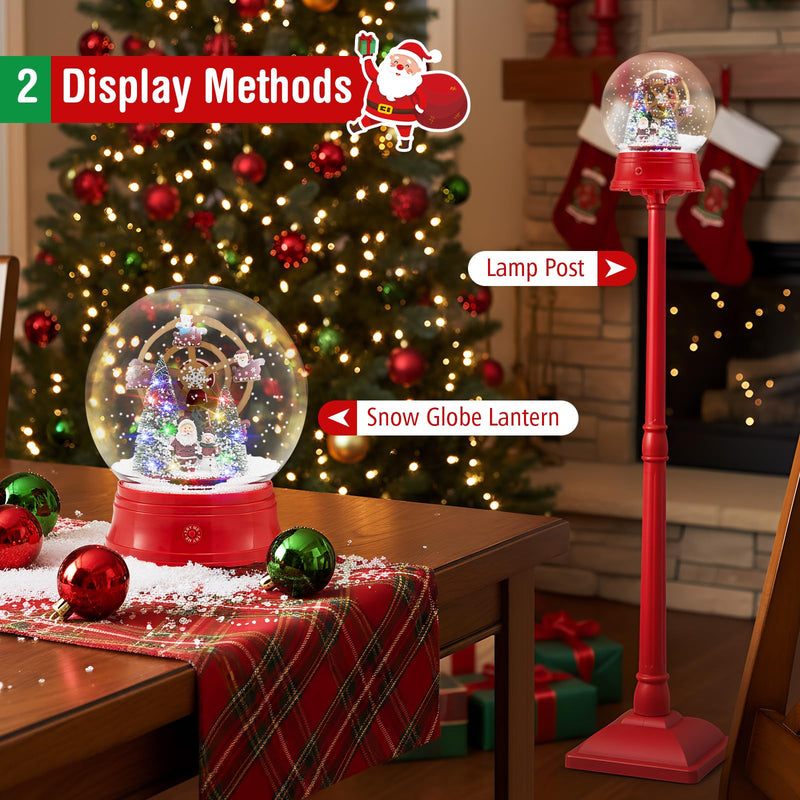 Load image into Gallery viewer, Goplus 5 Ft Christmas Snow Globe Lantern ( Snowing Santa with Ferris Wheel )