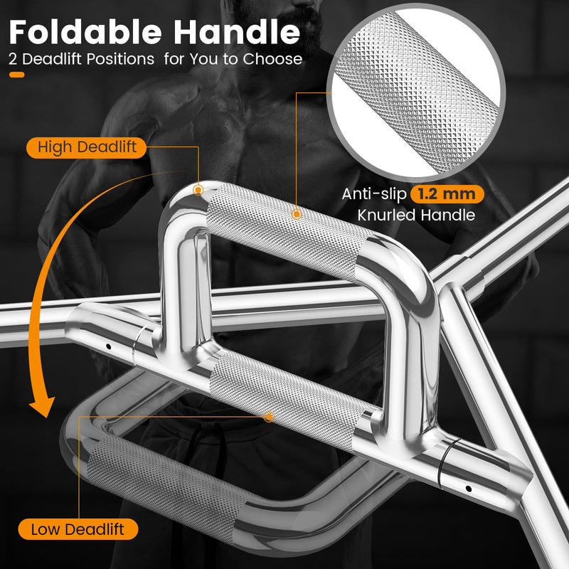 Load image into Gallery viewer, Goplus 56’’ Olympic Hex Trap Bar, Fit 1’’ Weight Plates