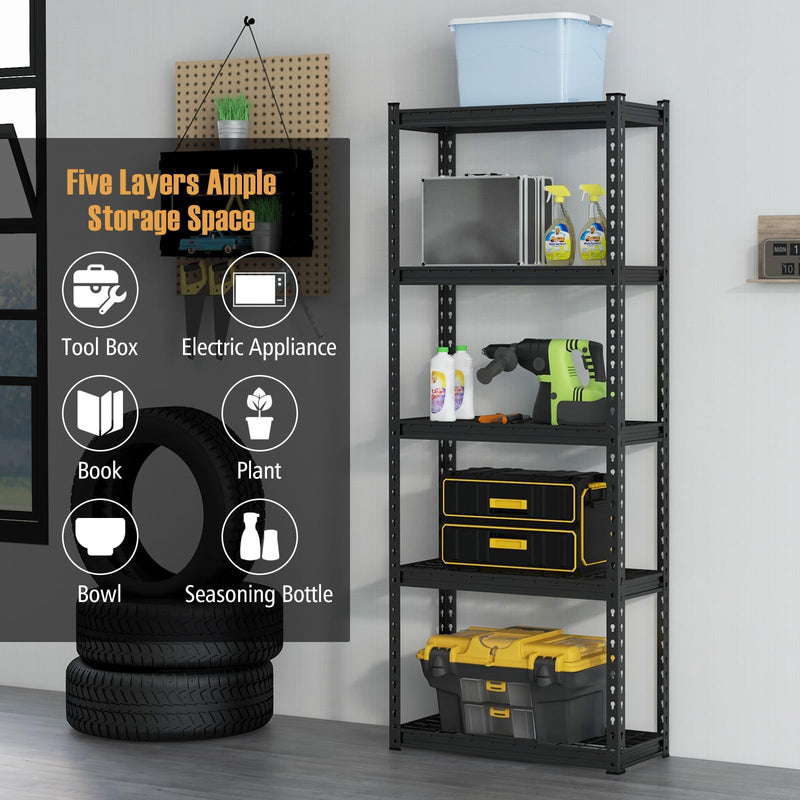 Load image into Gallery viewer, Goplus 5-Tier Metal Shelving Unit